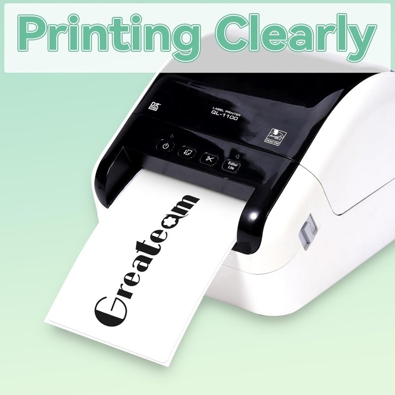 GreaTeam Replacement for Brother DK-2205 DK2205 Continuous Paper Labels 2-3/7" x 100'(62mm x 30.48m) Compatible with Brother QL-800 QL-820NWB, QL-500 QL-700Label Printers, 4 Rolls+1 Frame - Image 4